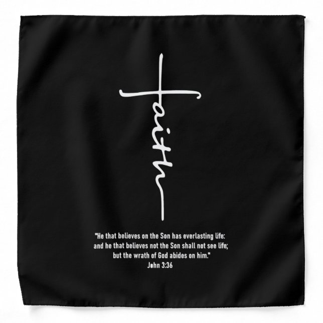 Jesus Love | Faith Cross Christian Jesus Faith God Bandana (Front)