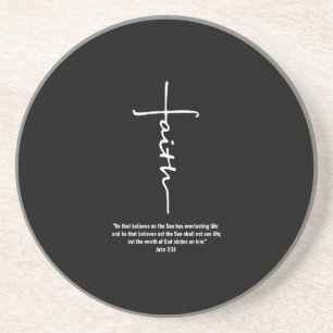 Jesus Love Faith Cross Christian Jesus Faith God Coaster