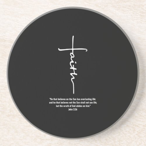 Jesus Love  Faith Cross Christian Jesus Faith God Coaster