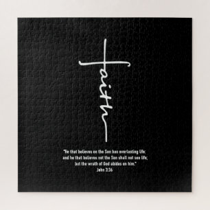 Jesus Love Faith Cross Christian Jesus Faith God Jigsaw Puzzle