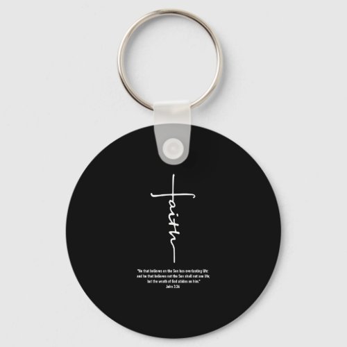 Jesus Love  Faith Cross Christian Jesus Faith God Keychain