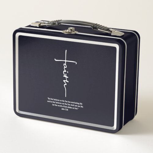 Jesus Love  Faith Cross Christian Jesus Faith God Metal Lunch Box