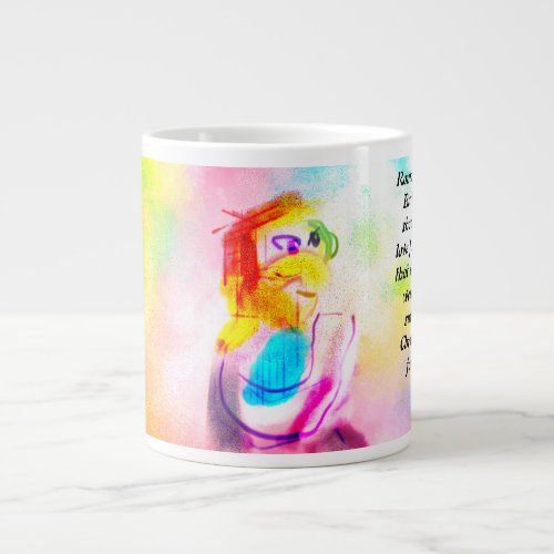 Jesus love giant coffee mug
