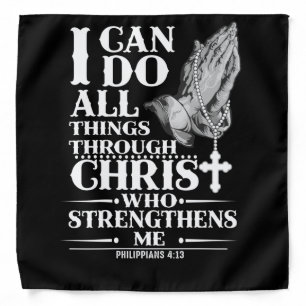 Jesus Love I Can Do All Things Through Christ Bandana