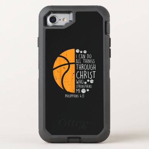 Jesus Love  I Can Do All Things Through Christ OtterBox Defender iPhone SE87 Case