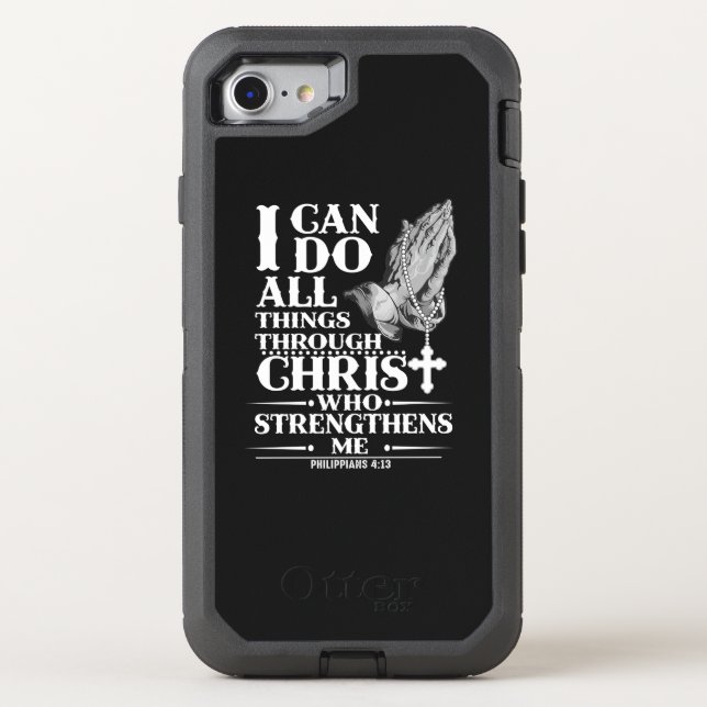 Jesus Love | I Can Do All Things Through Christ Otterbox iPhone Case (Back)