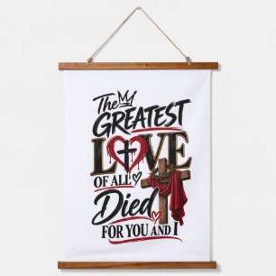 Jesus love is unconditional hanging tapestry