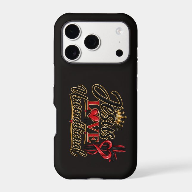Jesus Love is Unconditional  iPhone Case (Back)