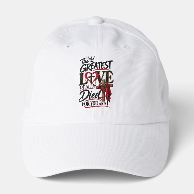 Jesus love is unconditional  performance cap (Front)