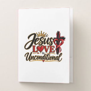 Jesus Love is Unconditional Pocket Folder