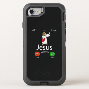 Jesus Love   Jesus Calling...Jesus Phone Christian OtterBox Defender iPhone SE/8/7 Case