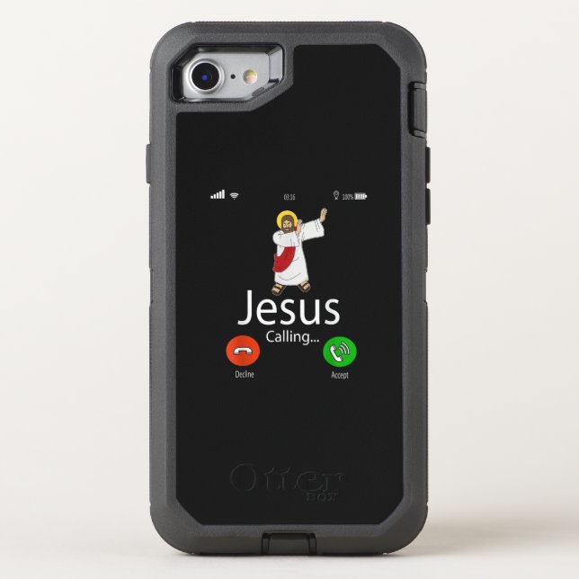 Jesus Love | Jesus Calling...Jesus Phone Christian Otterbox iPhone Case (Back)