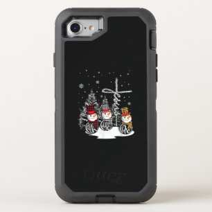 Jesus Love   Jesus Faith Hope Love Snowman OtterBox Defender iPhone SE/8/7 Case