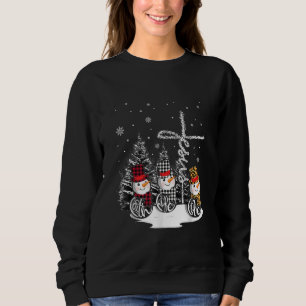 Jesus Love   Jesus Faith Hope Love Snowman Sweatshirt