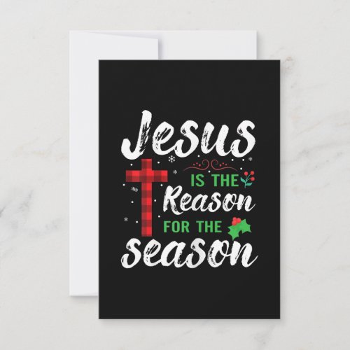 Jesus Love  Jesus In The Reason For The Season RSVP Card