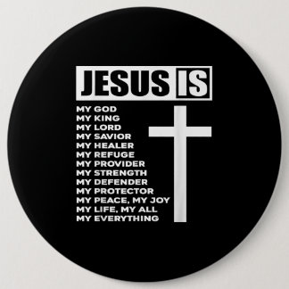 Jesus Love | Jesus Is My God My King My Everything Button