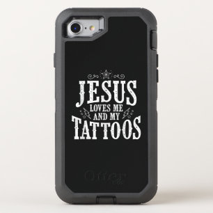 Jesus Love Jesus Love Me And My Tattoos OtterBox Defender iPhone SE/8/7 Case