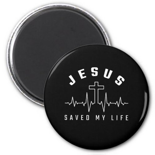 Jesus Love  Jesus Saved My Life Cross Christian Magnet