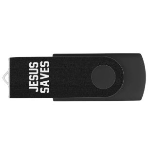 Jesus Love Jesus Saves Funny Christian Faith Flash Drive