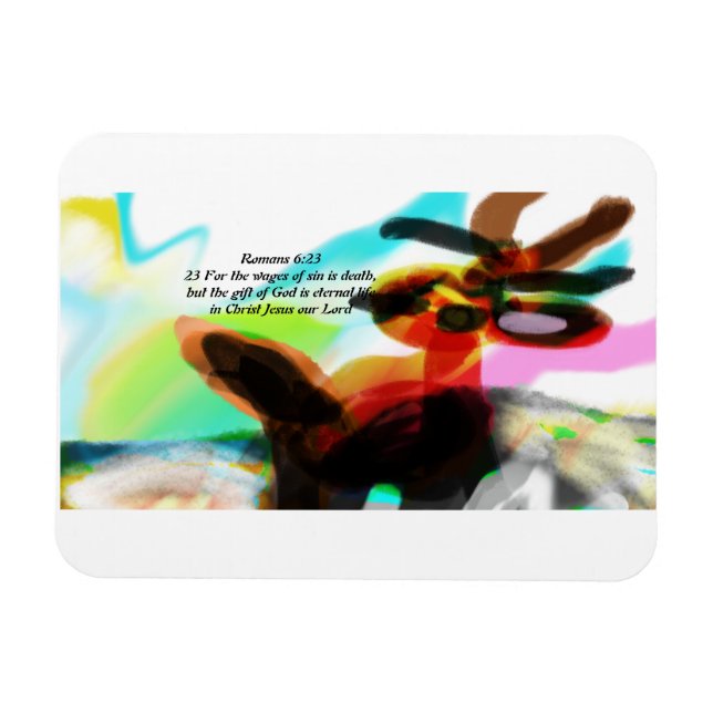jesus love joy magnet (Horizontal)