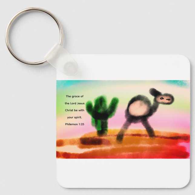 jesus love  keychain (Front)