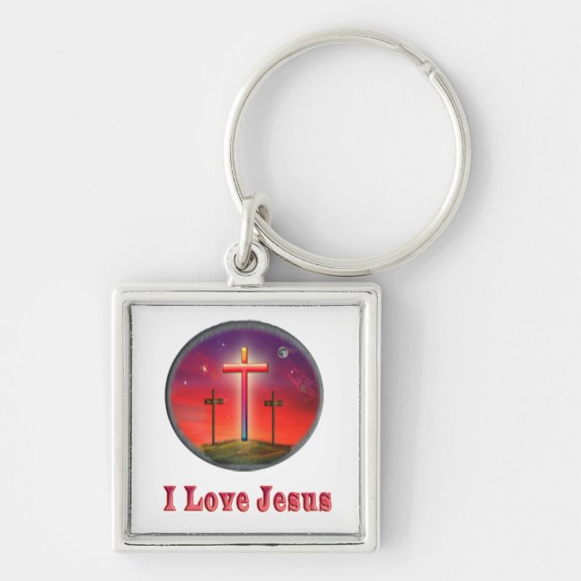Jesus love keychain (Front)