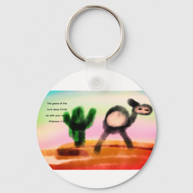 jesus love  keychain (Front)