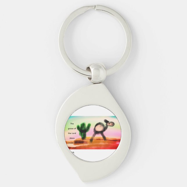jesus love  keychain (Front)