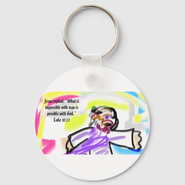 jesus love keychain (Front)