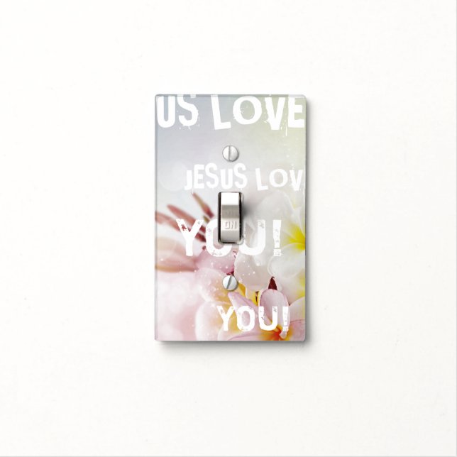 JESUS LOVE LIGHT SWITCH COVER (In Situ)