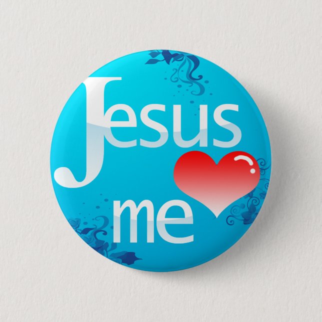 Jesus Love Me Button (Front)