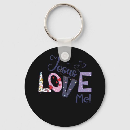 Jesus Love Me Cute Faith Keychain