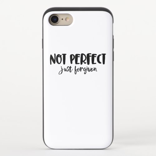 Jesus Love  Not Perfect Just Forgiven iPhone 87 Slider Case