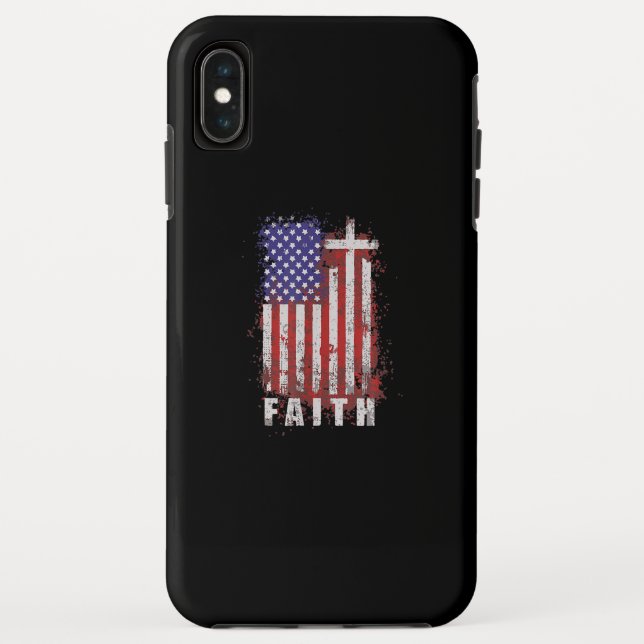 Jesus Love | Patriotic Christian Faith Jesus USA Case-Mate iPhone Case (Back)