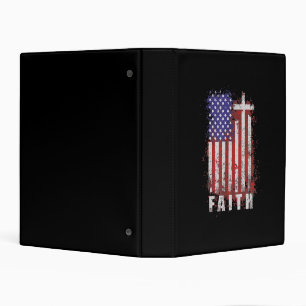 Jesus Love Patriotic Christian Faith Jesus USA Mini Binder