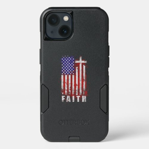 Jesus Love  Patriotic Christian Faith Jesus USA iPhone 13 Case
