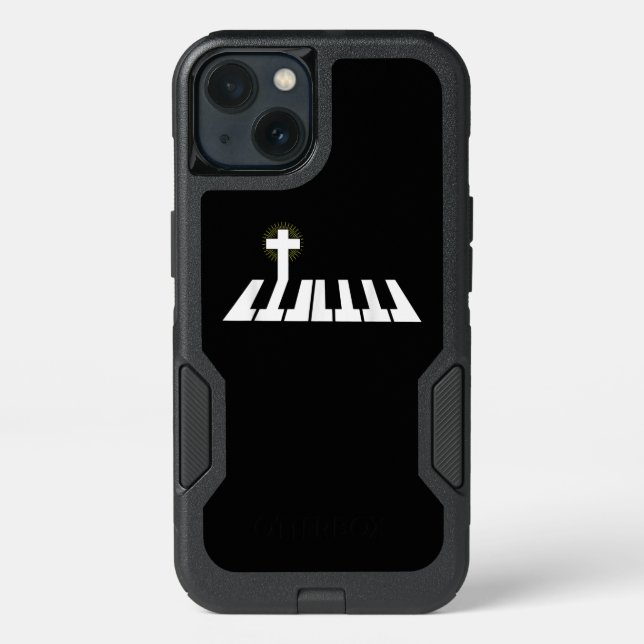 Jesus Love | Piano Cross Christian Jesus Faith Otterbox iPhone Case (Back)