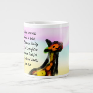 jesus love sister and brother  giant coffee mug