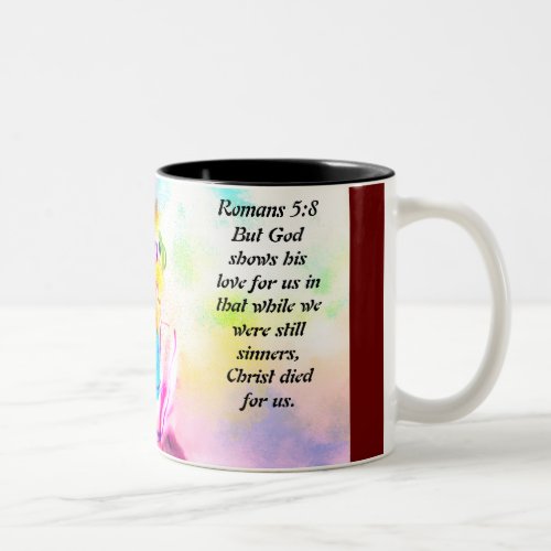 Jesus love Two_Tone coffee mug