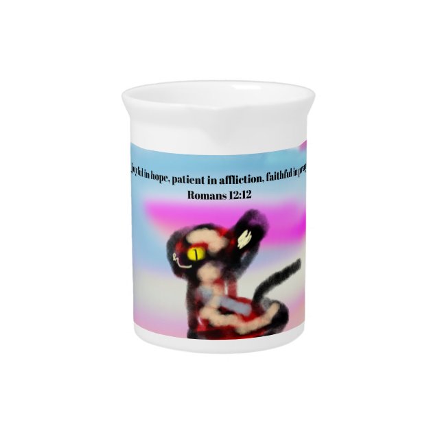 Jesus love us  beverage pitcher (Front)