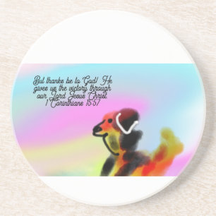 jesus love us coaster