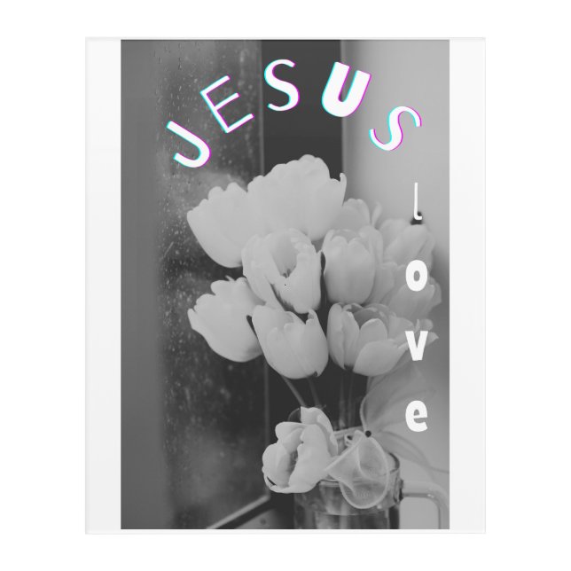 "Jesus Love Wall Art – Christian Home Decor |  (Front)