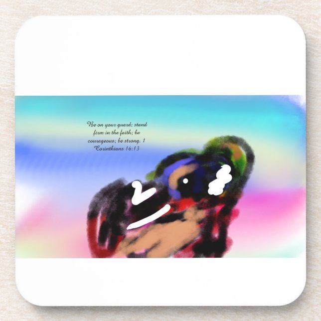 Jesus love warm beverage coaster (Front)