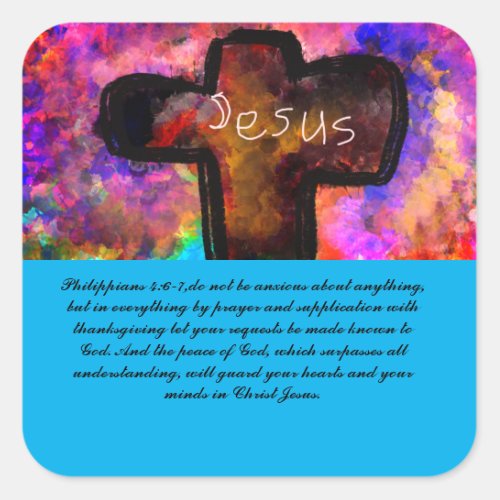 Jesus love  wooden box sign ceramic tile glass coa square sticker