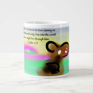 jesus love world giant coffee mug