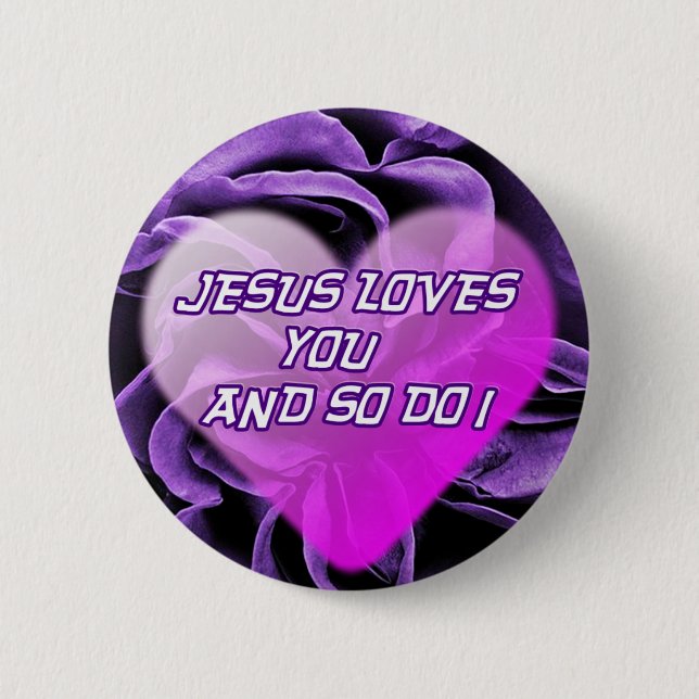 Jesus Love You_Button Pinback Button (Front)