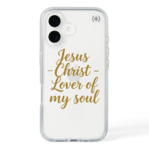 Jesus Lover of My Soul | Gold Script iPhone 16 