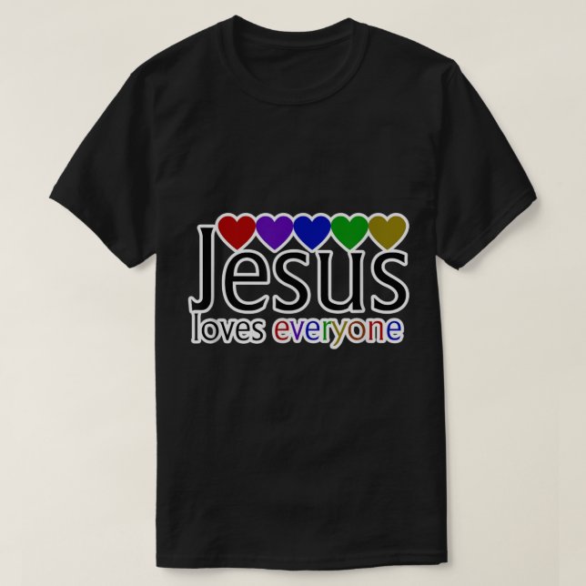Jesus loves all shirt Jesus loves you (Design Front)