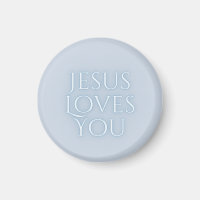 Jesus Loves Christian Typography Design 
