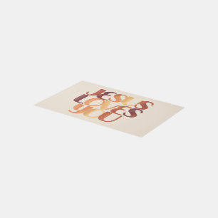 Jesus Loves Christian Typography Design Rug